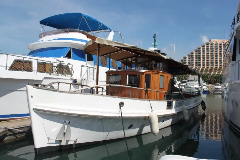 Java moored in a marina