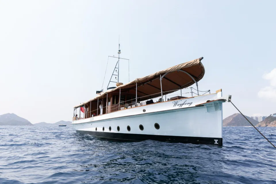 Wayfoong at anchor